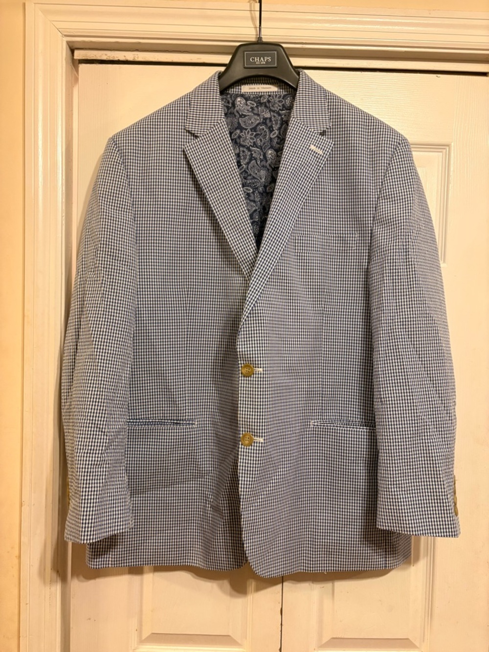Chaps Blue and White Sport Coat